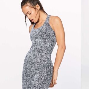 Lululemon Cool Racerback II Luon‎ Irregular Denim Twill Black White Size 2-4?